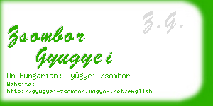 zsombor gyugyei business card